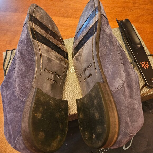 Blue Suede Shoes Bacco Bucci NARDI LEATHER SOLE Size 11 main image 15